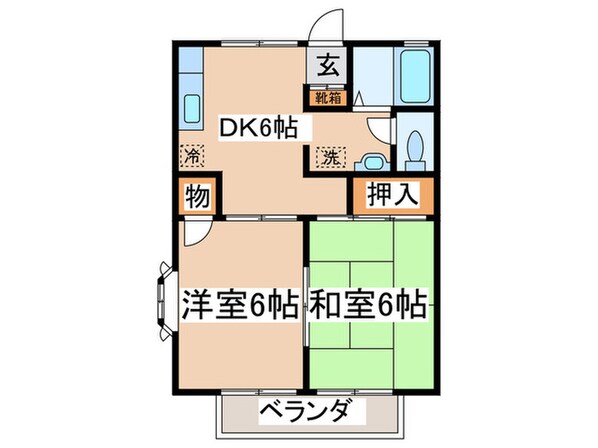 ガ－デンビュ－石神Ａの物件間取画像